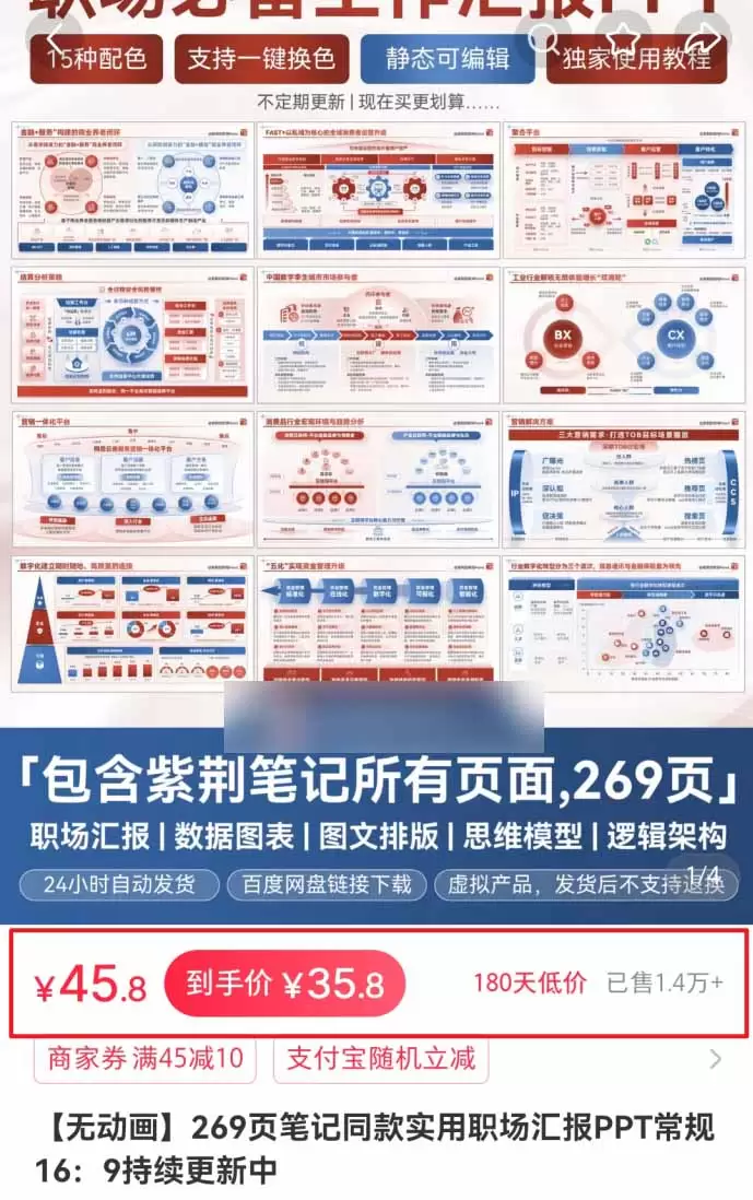 小红书虚拟项目特训班9.0，全面拥抱AI，批量产出原创PPT货源，单品/单店纯利润几万到几十W|青心网创站