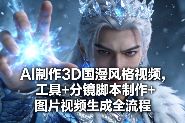 AI制作3D国漫风格视频，工具+分镜脚本制作+图片视频生成全流程青心网创青心网创站