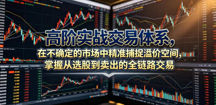 高阶实战交易体系，在不确定的市场中精准捕捉溢价空间，掌握从选股到卖出的全链路交易心法（更新6月）|青心网创站