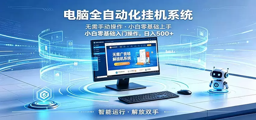 智能广告挂机无需值守，小白上手轻松实现每日增收|青心网创站