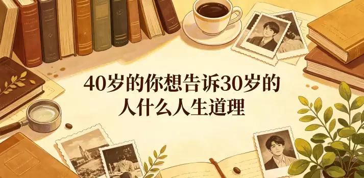 公众号付费文章：40岁的你想告诉30岁的人什么人生道理？|青心网创站