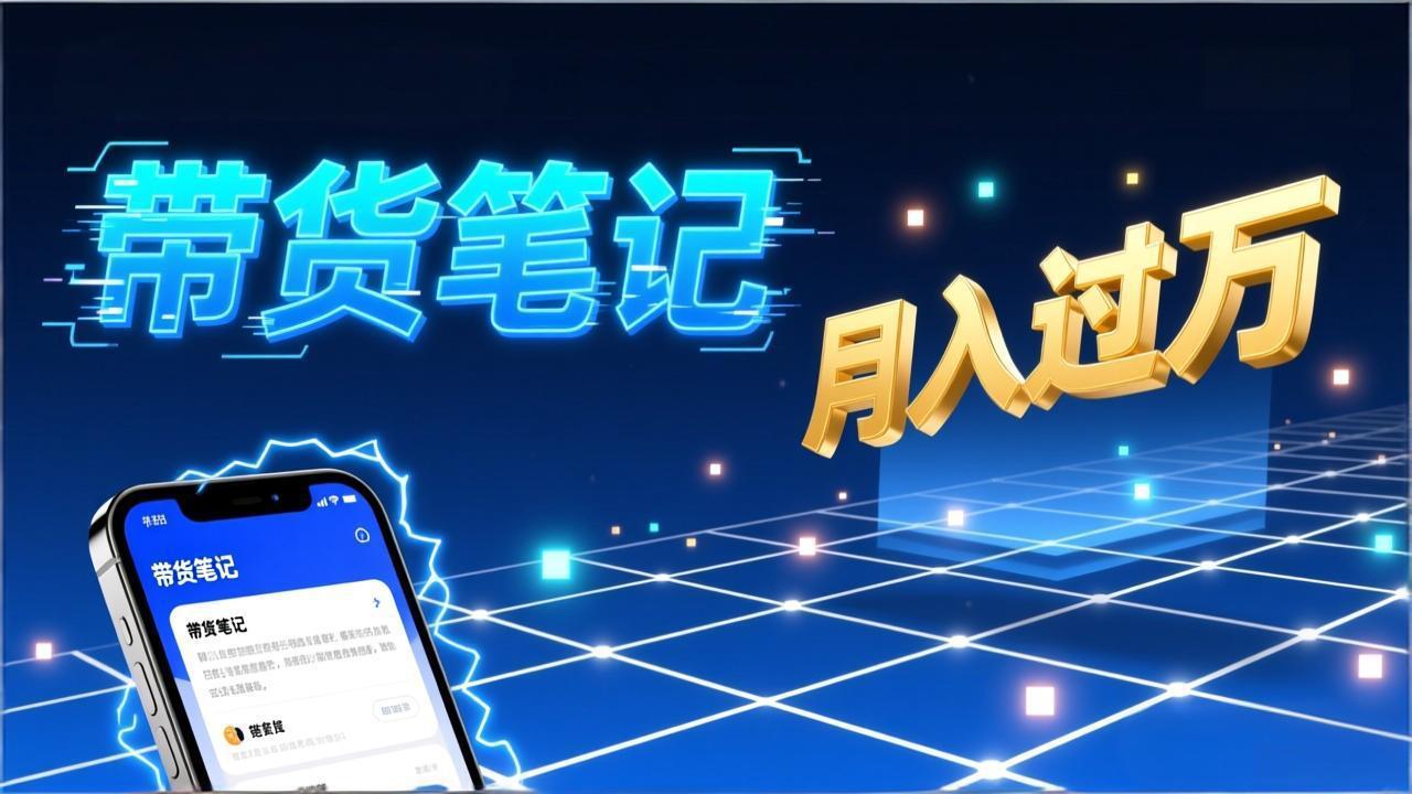 小红书爆款笔记带货实战:拆解封面标题正文全要素,手把手教你单篇笔记带货月入过万青心网创青心网创站