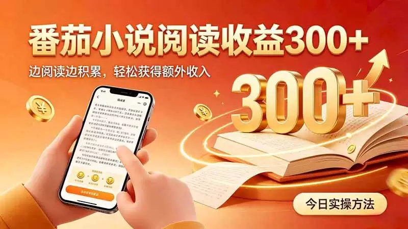 （20269期）全自动番茄挂机玩法，日入300+边阅读边积累，轻松获得额外收入 - 青心资源站