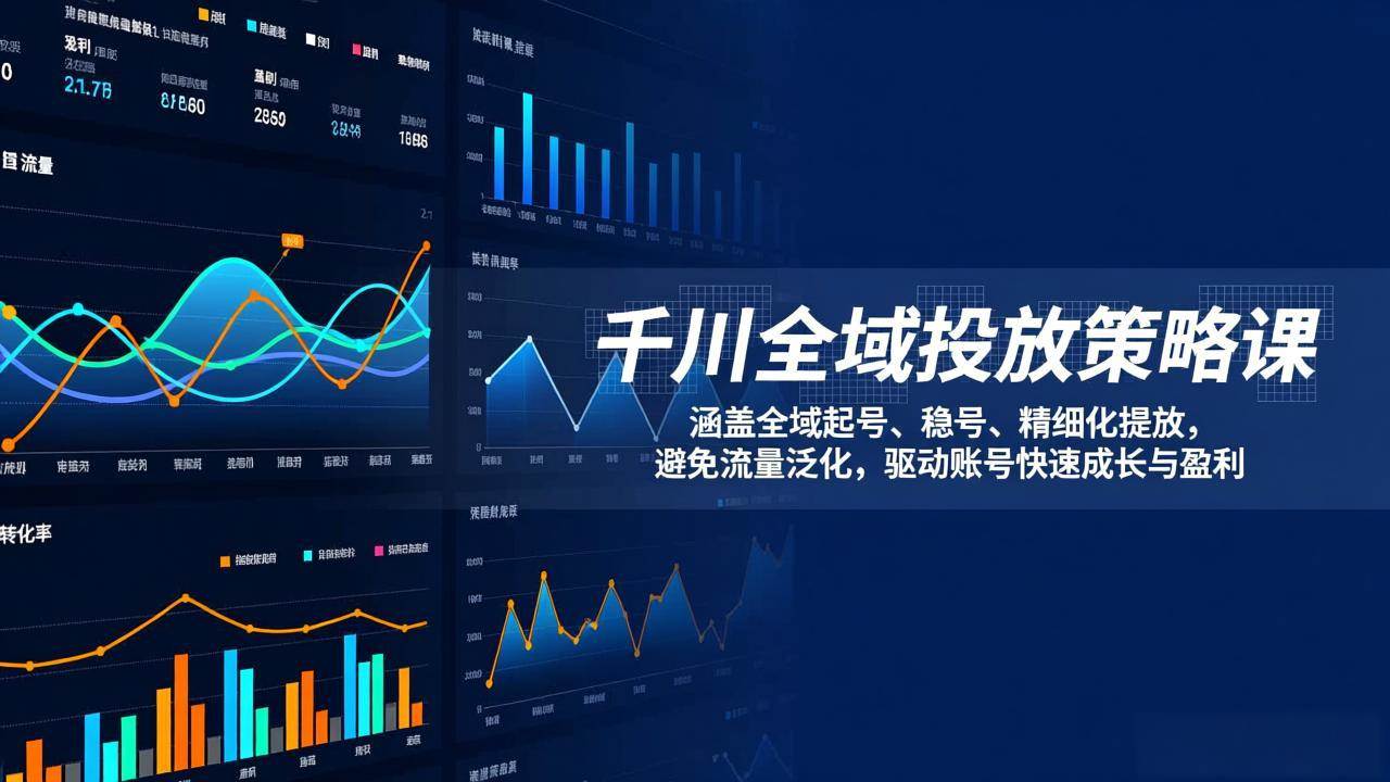(17285期)千川全域投放策略课:涵盖全域起号、稳号、精细化投放,避免流量泛化,驱动账号快速成长与盈利青心网创青心网创站
