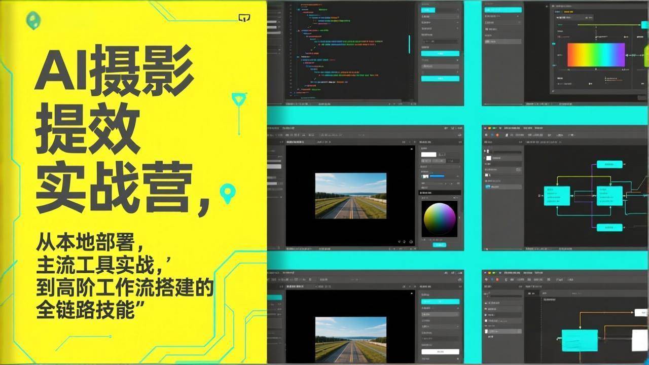(17393期)AI+摄影提效实战营,从本地部署,主流工具实战,到高阶工作流搭建的全链路技能青心网创青心网创站
