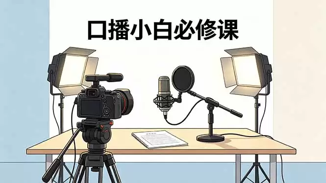 口播小白必修课：录像收音灯光设备+脚本撰写，搭专业级录制场景|青心网创站