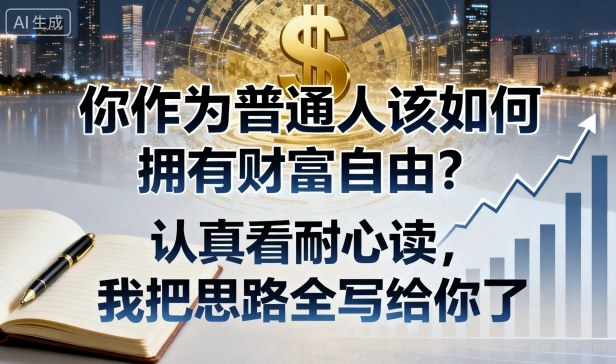 付费文章:你作为普通人该如何拥有财富自由?认真看耐心读,我把思路全写给你了-青心网创站