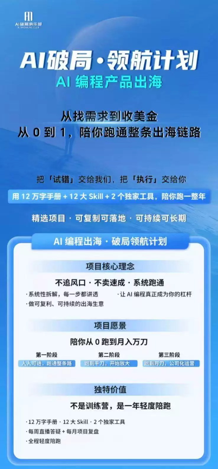 (20099期)AI编程产品出海领航计划-更新:12万字手册+12大Skill+2个独家工具,从找需求到上线收美金跑通全链路 (20099期)AI编程产品出海领航计划-更新:12万字手册+12大Skill+2个独家工具,从找需求到上线收美金跑通全链路