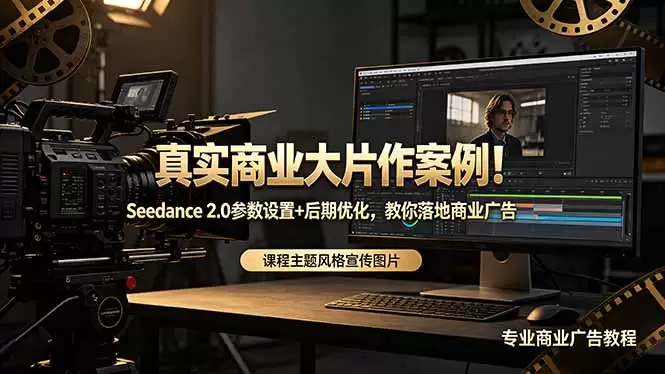 真实商业大片作案例！Seedance 2.0参数设置+后期优化，教你落地商业广告|青心网创站
