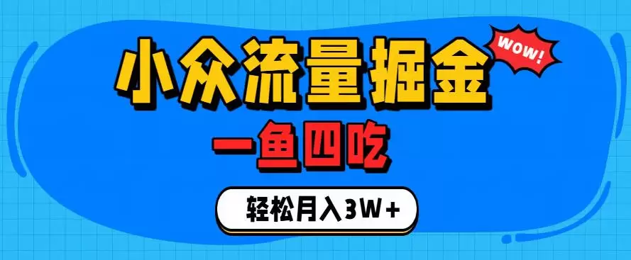 抓住单身经济风口！小众流量一鱼四吃，普通人也能月入3W+【揭秘】|青心网创站
