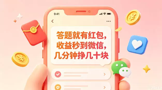 答题就有红包，收益秒到微信，几分钟挣几十块，学生党上班族宝妈都可以玩【揭秘】|青心网创站