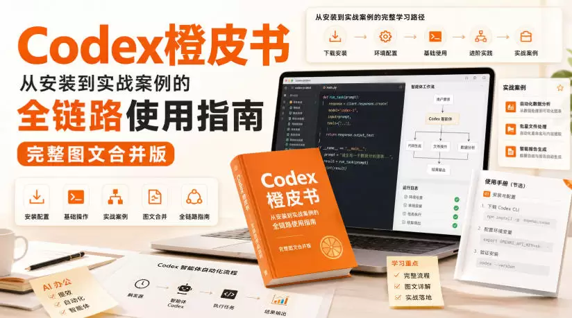 Codex橙皮书，从安装到实战案例的全链路使用指南，完整图文合并版 - 青心资源站