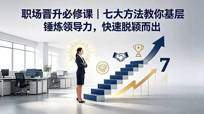付费文章：职场晋升必修课｜七大方法教你基层锤炼领导力，快速脱颖而出|青心网创站
