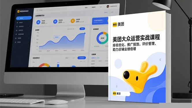美团大众运营实战课程，排名优化、推广投放、评价管理，助力店铺业绩倍增-青心网创站