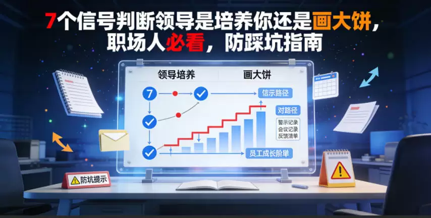 付费文章：7个信号判断领导是培养你还是画大饼，职场人必看，防踩坑指南|青心网创站