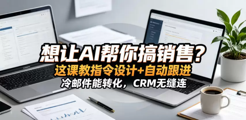想让AI帮你搞销售？这课教指令设计+自动跟进，冷邮件能转化，CRM无缝连！【原创双语字幕】|青心网创站