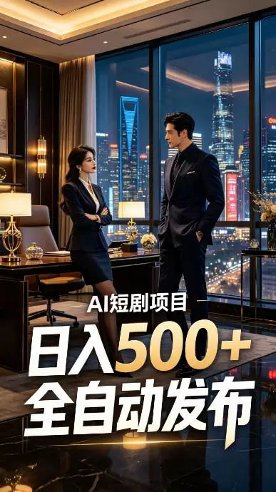 快手AI短剧自动发布，矩阵批量运营变现，轻资产副业项目，日入500+【揭秘】|青心网创站