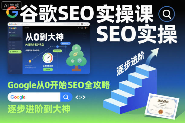 谷歌SEO实操课,Google从0开始SEO全攻略,逐步进阶到大神-青心网创站