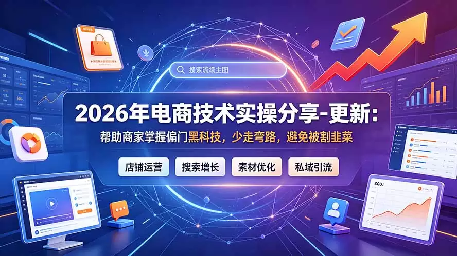 2026年电商技术实操分享-更新7月：帮助商家掌握偏门黑科技，少走弯路，避免被割韭菜|青心网创站
