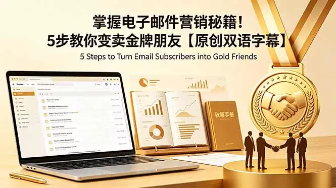 掌握电子邮件营销秘籍！5步教你变卖金牌朋友【原创双语字幕】|青心网创站