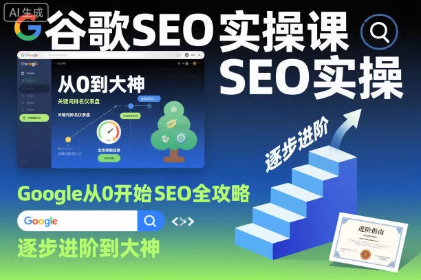 谷歌SEO实操课，Google从0开始SEO全攻略，逐步进阶到大神（更新26年）|青心网创站