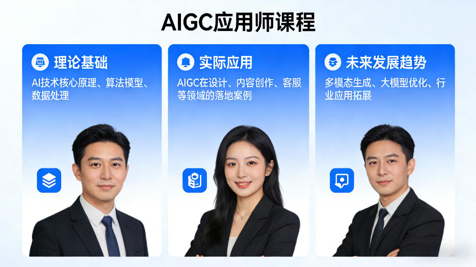AIGC应用师课程,覆盖了AI技术的理论基础、实际应用、以及未来发展趋势|青心网创站