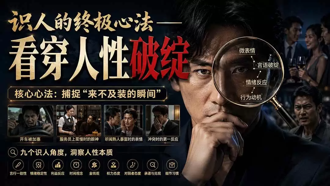 （20300期）付费文章：识人的终极心法——看穿人性破绽 - 青心资源站