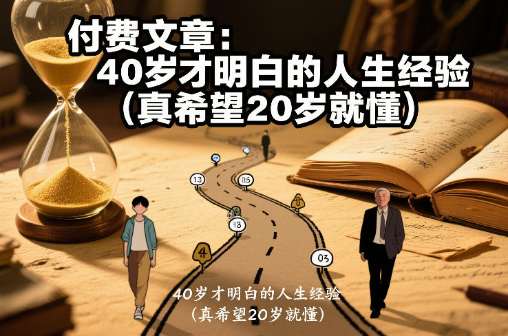 付费文章：40岁才明白的人生经验（真希望20岁就懂）青心网创青心网创站