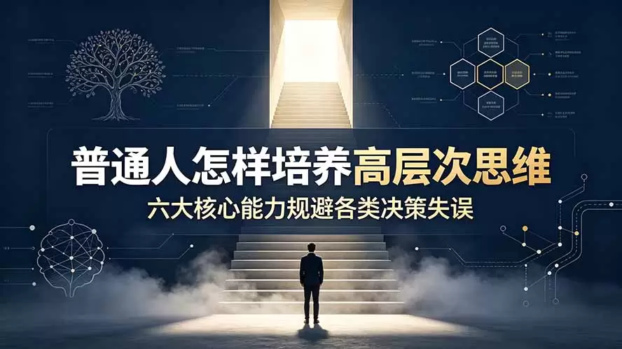 付费文章：普通人怎样培养高层次思维，六大核心能力规避各类决策失误|青心网创站