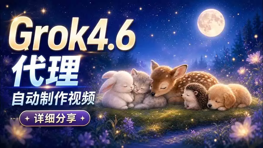 （20560期）Grok 4.6 代理自动制作视频！从提示词到成片全流程详细分享｜AI Agent 实操分享 - 青心资源站