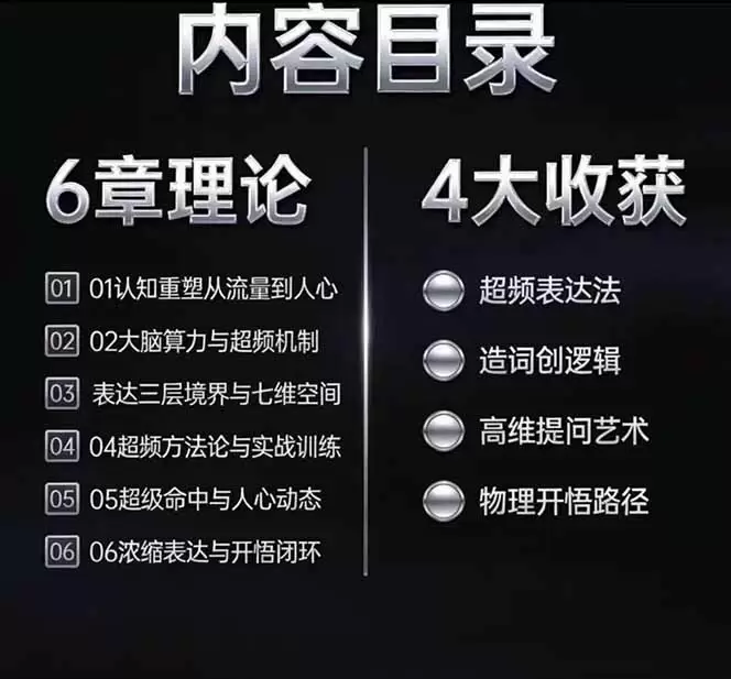 马大个高维表达全套实战课，跳出普通口才教学，大脑超频训练打造原创思想IP体系|青心网创站