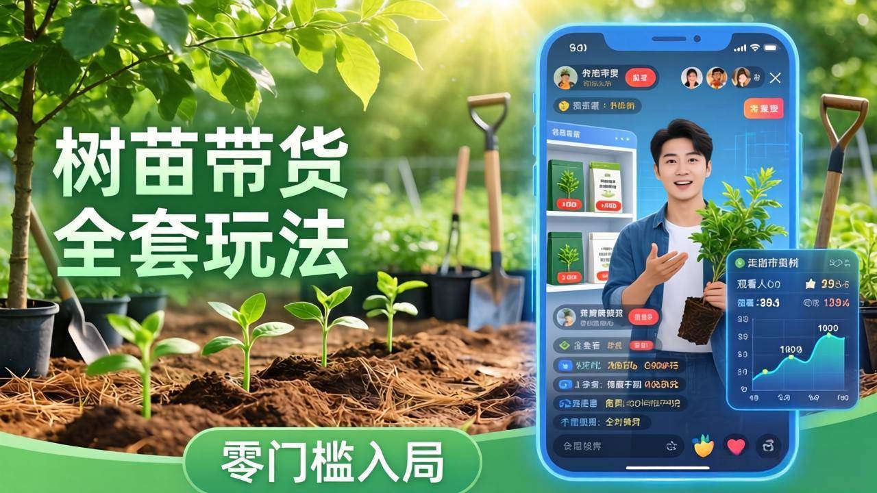 （17729期）视频号AI树苗带货全套玩法：零门槛入局，掌握豆包、千问等AI工具制作树苗视频的全套流程|青心网创站