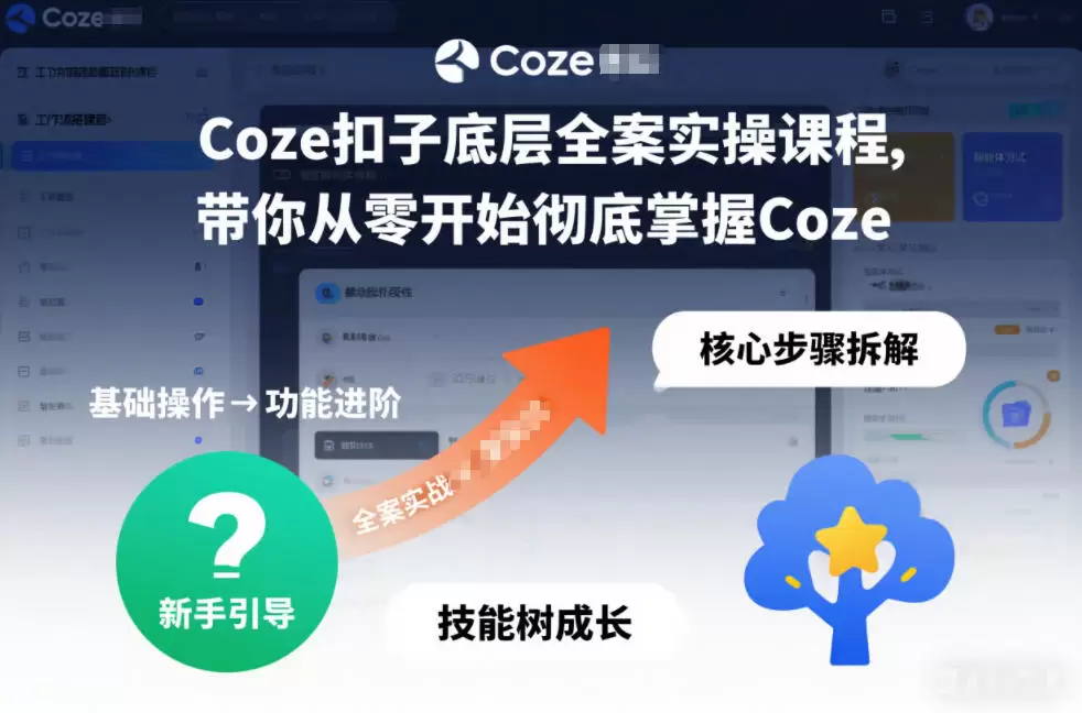 Coze扣子底层全案实操课程，带你从零开始彻底掌握Coze(更新7月)|青心网创站