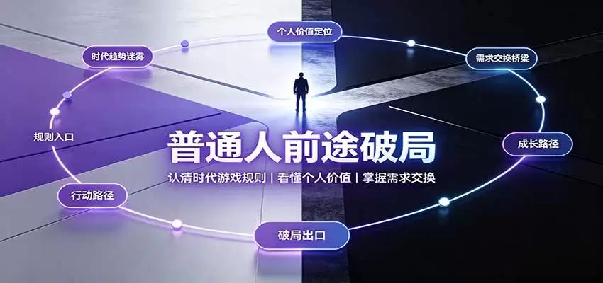 普通人前途破局：认清时代游戏规则，看懂个人价值，掌握需求交换|青心资源站