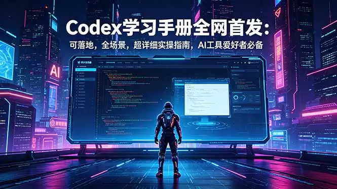 Codex学习手册全网首发：可落地，全场景，超详细实操指南，AI工具爱好者必备|青心网创站