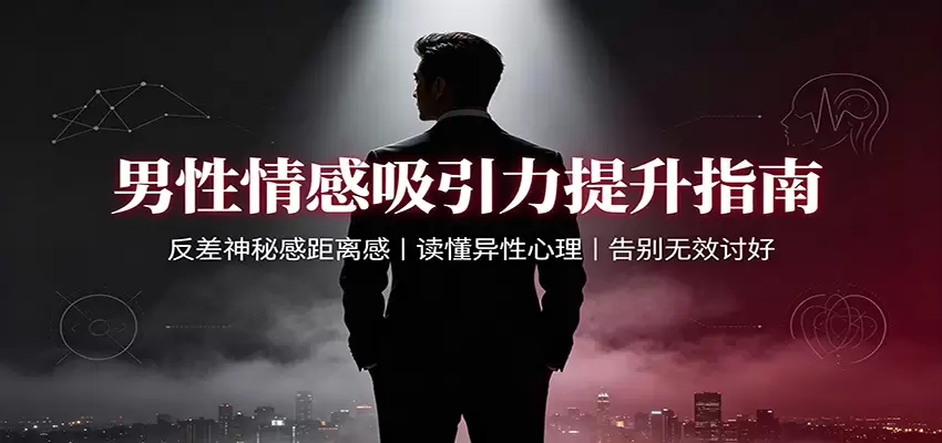 男性情感吸引力提升指南：反差神秘感距离感，读懂异性心理，告别无效讨好|青心网创站