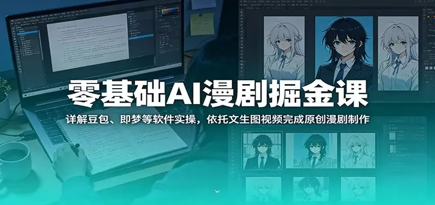零基础AI漫剧掘金课：详解豆包、即梦等软件实操，依托文生图视频完成原创漫剧制作|青心网创站