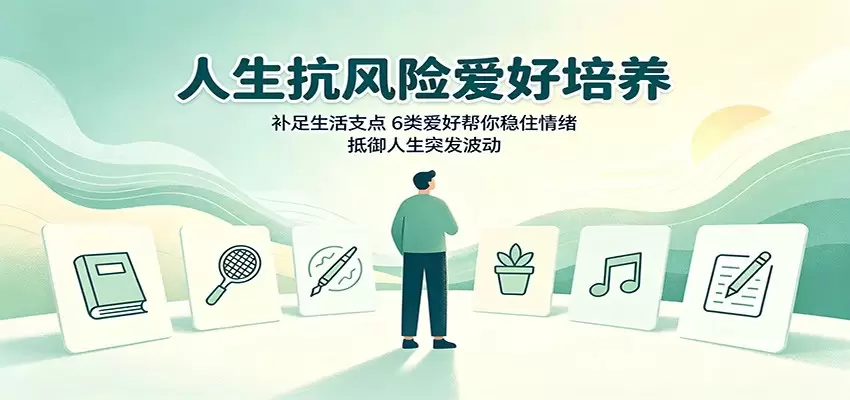 人生抗风险爱好培养：补足生活支点，6类爱好帮你稳住情绪，抵御人生突发波动|青心网创站