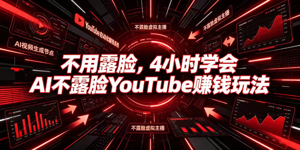 不用露脸，4小时学会AI不露脸YouTube賺钱玩法【原创双语字幕】|青心网创站