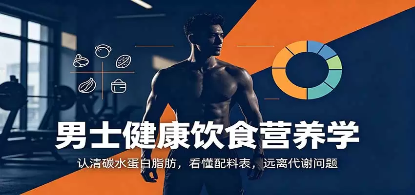 男士健康饮食营养学：认清碳水蛋白脂肪，看懂配料表，远离代谢问题 - 青心资源站