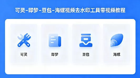 可灵–即梦–豆包–海螺视频去水印工具带视频教程|青心网创站