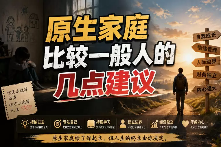 付费文章：给原生家庭比较一般人的几点建议|青心网创站