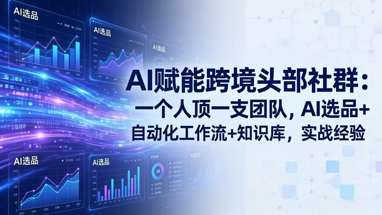 AI赋能跨境头部社群-更新6月：一个人顶一支团队，AI选品+自动化工作流+知识库，实战经验|青心网创站
