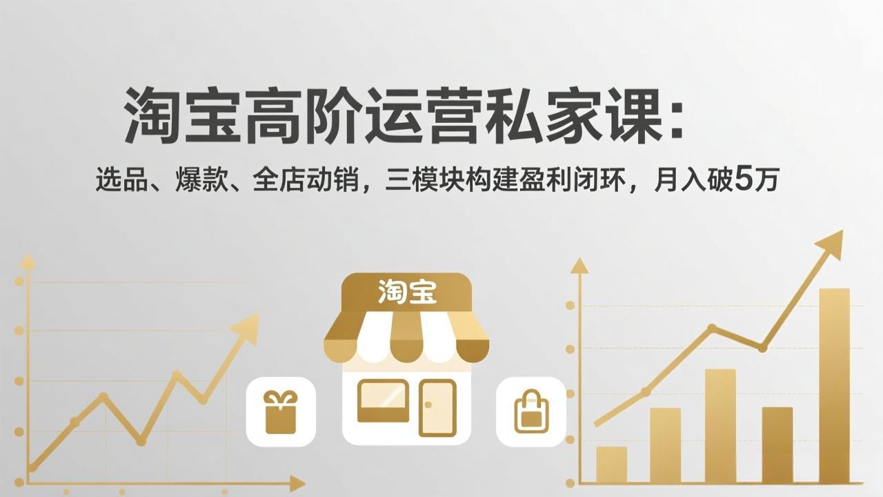 淘宝高阶运营私家课(更新26年4月|青心网创站