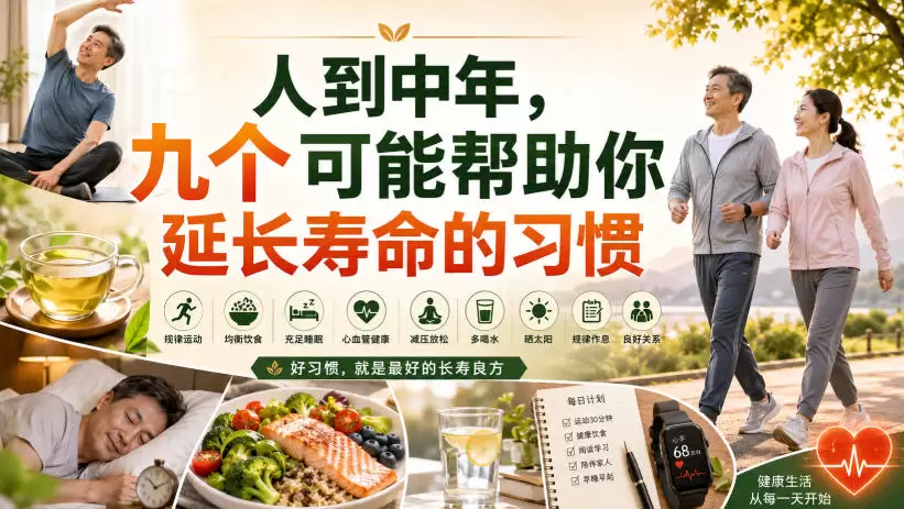 付费文章：人到中年，九个可能帮助你延长寿命的习惯|青心网创站
