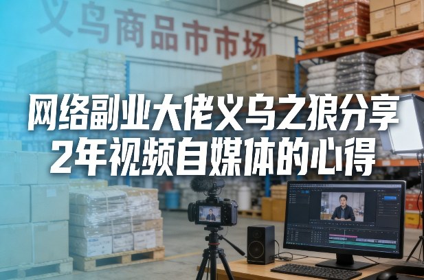 网络副业大佬义乌之狼分享2年视频自媒体的心得【文档】青心网创青心网创站
