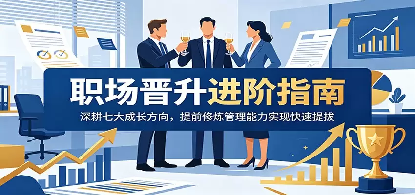 职场晋升进阶指南：深耕七大成长方向，提前修炼管理能力实现快速提拔|青心网创站