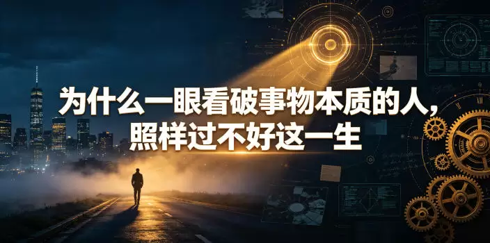 付费文章：为什么一眼看破事物本质的人，照样过不好这一生|青心网创站