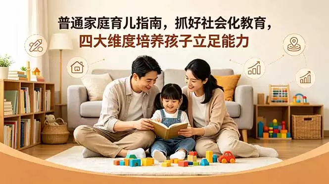 付费文章：普通家庭育儿指南，抓好社会化教育，四大维度培养孩子立足能力|青心网创站