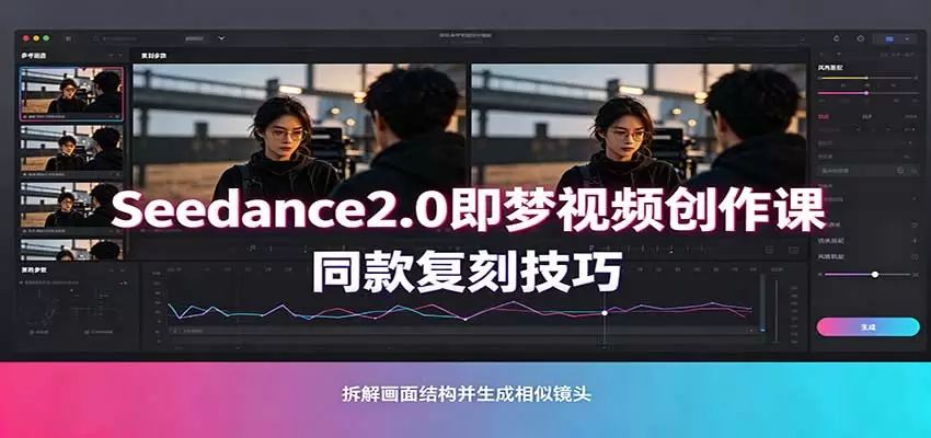 Seedance2.0即梦视频创作课：剧本式视频制作，同款复刻技巧，多行业案例落地教学 - 青心资源站